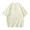 Nueva Camiseta de Manga Corta de Moda para Hombre de Verano, Corte Holgado, Marca de Moda, Estudiante, Manga Tres Cuartos, Tallas Grandes, Cuello Redondo, Manga Corta