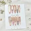 Unhas postiças pura feita à mão de alta qualidade longas nude olho de gato boutique senso avançado peças de unha postiças dedicadas temperamento show branco