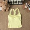 Camisola com Renda Costurada Hot Girl Roupa Íntima Feminina Emagrecedor e Vestível Costas Bonitas Lingerie Top Sexy de Uma Tasse Tendência