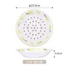 Prato de Melamina Doméstico Estilo Chinês Hotel Simples Prato Especial para Dumpling Anti-queimadura Camada Dupla Secagem Prato para Dumpling