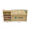 Vitrina de cigarrillos para tienda de conveniencia Vitrina de cigarrillos multifuncional para supermercado integrada con caja registradora Vitrina de madera para cigarrillos y alcohol Tienda de conveniencia pequeña