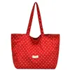Bolso de lona con lunares estilo coreano, modelo nuevo 2026, fresco y simple, tela de nailon ligera, reversible, se puede usar como bolso de hombro tote