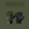 Guantes Tácticos de Combate para Niños Medio Dedo Estilo Militar Fuerzas Especiales Infantiles Artes Marciales Lucha Estudiante Guantes para Carreras y Juegos