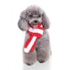 Fabricante Transfronterizo Venta al Por Mayor Bufanda para Perro Mascota Otoño e Invierno Cálido Juego de Sombrero de Copo de Nieve Navideño Bufanda Teddy Bichon