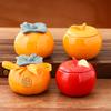 Tarro de té naranja cerámica simulación naranja tarro sellado tarro de dulces tarro de regalo juego de té decoración caja de regalo regalo