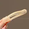 Pinza para el pelo de flor de punto de felpa de alta gama para otoño e invierno, pasador no irritante para la parte trasera de la cabeza, pinza de garra