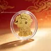 Pegatinas para Teléfono de Oro Puro 999 del Año de la Oveja, Pequeñas Pegatinas de Pan de Oro, Productos de Atracción para Transmisiones en Vivo de Tienda, Regalos de Fábrica