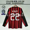 0607Ac Clássica Retrô Nº 22 Kaka Nº 80 Ronaldinho Nº 99 Ronaldo Casa e Fora Manga Longa Camisa de Futebol Comemorativa