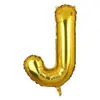 Globos de Papel de Aluminio de 16 pulgadas Versión Americana Dorado Letras Inglesas A-Z Números 0-9 Banner de Decoración para Fiesta de Cumpleaños Venta al por Mayor