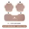 Almofada fofa de urso para assento de carro, de pelúcia e quente para outono e inverno, protetor de assento de carro de desenho animado, almofada decorativa para interior de carro