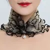 Venta al por mayor de fábrica bufanda decorativa linda con estampado bufanda pequeña de seda primavera y verano encaje fino colgante bufanda de seda