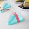 Caja para pastel de mousse triangular estilo japonés anti-vaho de 8 pulgadas durian matcha arcoíris caja de corte multicapa