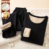 Venta al por mayor del fabricante Conjunto de Lencería de Visón Cachemir Seda para Hombres y Mujeres Ropa de Otoño y Pantalones Largos para Parejas Otoño e Invierno Ajustado