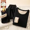Venta al por mayor del fabricante Conjunto de Ropa Interior Térmica de Visón Cachemir Seda para Hombres y Mujeres, Ropa Térmica de Pareja Otoño e Invierno