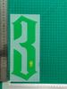 23 Verde Brasileño Ropa para Adulto A+ Número de Jersey Letra Transferencia de Calor Número Calcomanía de Transferencia de Calor Jersey Suministros para Jersey