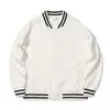 Cárdigan de Punto de Alta Calidad Transfronterizo para Otoño e Invierno Ropa de Trabajo Corporativa Personalizada Chaqueta de Béisbol de Marca de Moda para Hombre