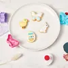 Modelo de galleta caliente de Pascua transfronterizo creativo de dibujos animados Pascua 3D tridimensional prensa para hornear molde para pastel