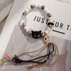 Pulsera de Hombre de Jengibre de Dibujos Animados de Cuatro Piezas Estilo Vintage Antiguo para Mujer Diseño Nicho Ins Accesorios Lindo de Alta Gama
