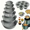 Plato de Silicona para Freidora de Aire de Venta Caliente Transfronterizo Bandeja de Silicona para Freidora Bandeja para Hornear Aislada Molde para Pastel Freidora Interior