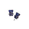 Accesorios de joyería con cuentas estéreo de oso con agujero vertical de cristal checo Joker, pendientes, pulseras y colgantes, venta al por mayor