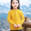 Suéter de cachemira grueso para niños de otoño e invierno, jersey de cuello redondo para niños, camisa de punto de pura lana para hombres y mujeres