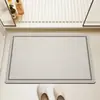 Tapete de Banheiro de Lama Diatomácea Secagem Rápida Absorvente Resistente à Sujeira e Fácil de Cuidar Tapete Antiderrapante Tapete para Porta de Vaso Sanitário