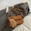 Bolso de Mano con Combinación de Colores Retro para Mujer 2025 Nueva Moda Simple Versátil Bolso Cuadrado Pequeño Bolso de Hombro Único de Gama Alta Bolso Cruzado