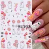 2025 Transfronterizos Calientes Halloween Arte de Uñas Pegatinas Ins Dibujos Animados Lindos Calabaza de Halloween Fantasma Telaraña Pegatinas para Uñas