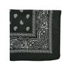 Lenço Quadrado Personalizado com Estampa de Flor de Caju Paisley, Retrô Americano de Algodão Puro Versátil Lenço Quadrado de Gola Quadrada Amei Khaki, Lenço Quadrado Grátis