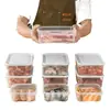 Caja de Almacenamiento de Alimentos Conservación de Verduras Capa Congelador Carne Congelada Refrigerador Almacenamiento de Alimentos Compartimento para Frutas Caja de Almacenamiento Apta para Microondas
