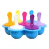 Forma de Sorvete com Sete Compartimentos para Uso Doméstico, Forma de Picolé DIY, Forma de Plástico para Sorvete Caseiro, Pequena Forma de Cubos de Gelo para Crianças