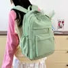 Nueva Moda Estilo Simple Bolso de Doble Hombro Mochila Escolar para Estudiantes Gran Capacidad Multicapa Resistente Duradero Mochila Casual para Hombres y Mujeres