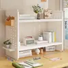Estante de Almacenamiento de Escritorio, Estantería de Escritorio, Escritorio de Estudio en Casa para Estudiantes, Estante de Almacenamiento y Organización con Tablero Perforado Multicapa, Estante de Exhibición