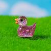Micro-Paisaje Lindo Polvo Fino Pequeño Pato Amarillo Colgante de Muñeco Paisajismo Resina Decoración Accesorios Mini Adornos Pequeños