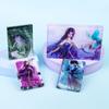 Acrílico areia movediça mahjong personalizado desenho animado estrela animação periféricos ornamentos suporte quatro camadas fluxo cânhamo cartas de mão
