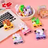 Bicicleta de Dibujos Animados Animal Pequeño Gadgets de Resina Oso y Conejo Pasador Cuerda para el Cabello Decoración Pegamento de Crema Material para DIY