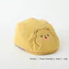 Chapéu infantil para outono e inverno, quente e estiloso, boina de bebê versátil, boné ajustável para meninos e meninas