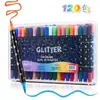 Marcador de Brillo de Dos Colores de Doble Punta Pluma de Acuarela de Punta Suave para Cuadernos Especial Pincel de Brillo para Niños No Tóxico y Lavable