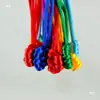 Colgante de Nudo de Diamante Tejido a Mano para Coche de Xizang Nudo de Diamante de Nueve Vueltas Cuerda de Colores Nudo Giratorio