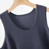 Chaleco de Cachemira para Hombre Talla Grande Color Sólido Casual Chaleco Básico Cuello Redondo Jersey Prendas de Punto Prendas de Punto Chaqueta