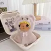 Pequeño Jade Yuy Peluche Colgante Ropa Lindo Personaje de Dibujos Animados Set Muñeca de 10 cm Mono Chal