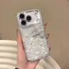 Diseño de lazo de perla de concha degradada, adecuado para funda de teléfono iPhone 18 Pro Max, Apple 17, diseño 3D, estilo creativo, para iPhone 15