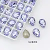 Dongzhou Diamante Cristal Morado Lavanda Para Uñas Boutique de Diamantes Fondo Puntiagudo Cristal K9 Mariposa Popular en Internet Accesorios Populares para Uñas