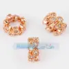 Acessórios DIY Cobre Puro Zircônia Microincrustada Renda Contas Camada Única Camada Dupla Quatro Camadas Cor Ouro Rosa/White K