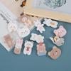 Urso Coelho Fofo Pequeno Pelúcia Desenho Animado Fofo Emblema Broche Acrílico Atacado Acessórios de Bolsa Pingente Patch DIY Mulheres