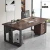 Escritorio de Computadora de Escritorio Engrosado Moderno Simple Escritorio para Jefe Escritorio de Oficina Escritorio para Estación de Trabajo de Empleado Combinación de Escritorio y Silla Escritorio para Estudio en Casa