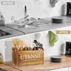 Caja de Almacenamiento de Cocina Retro Caja de Madera Maciza para Cubiertos de Escritorio Caja Organizadora de Cubiertos Dividida Caja de Almacenamiento de Madera para el Hogar