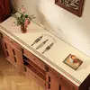 Tapete de Mesa Retro Estilo Americano para Aparador, À Prova d'Água e de Óleo, Tapete Protetor Lavável para Gabinete de TV, Cômoda, Sapateira, Toalha de Mesa à Prova de Poeira