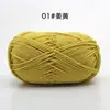 Hilo de Algodón de Leche de 4 Hebras para Bebé para Tejer Bufanda a Mano, Ovillo de Hilo Medio Grueso, Manta, Hilo para Crochet DIY, Kit de Materiales para Tejer Hecho a Mano