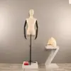 Maniquí de Tienda de Ropa Exhibición de Ventana Maniquí Femenino de Medio Cuerpo Accesorios Maniquí de Enseñanza Modelo de Exhibición para Ropa Femenina Busto Pequeño